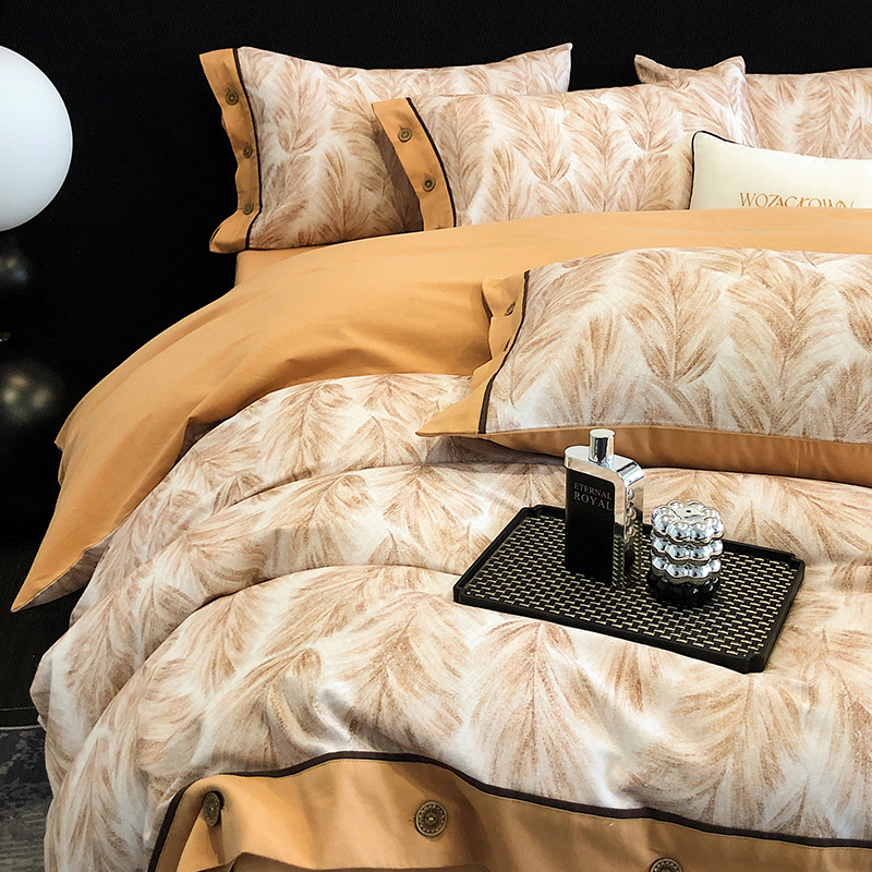 纯棉磨毛四件套2025新款四季通用