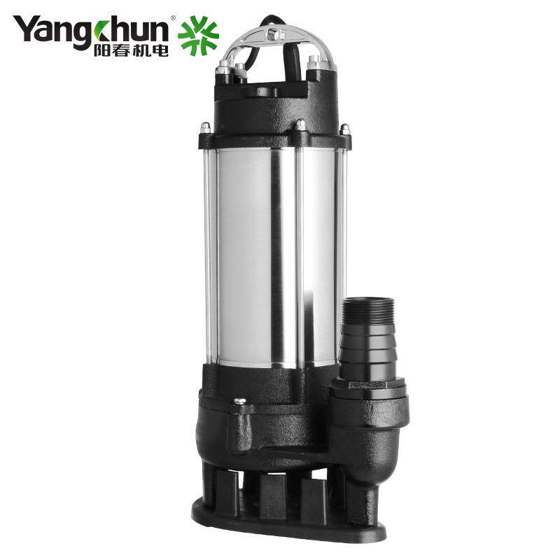 阳春不锈钢污水泵家用农用潜污泵220V小型抽水泵无堵塞潜水排污泵
