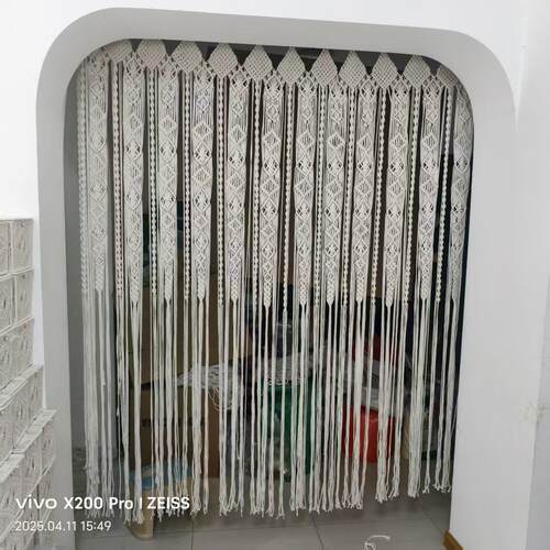 恒泰手工编织门帘窗帘挂毯波玄关隔断线帘家用成品挂帘家居
