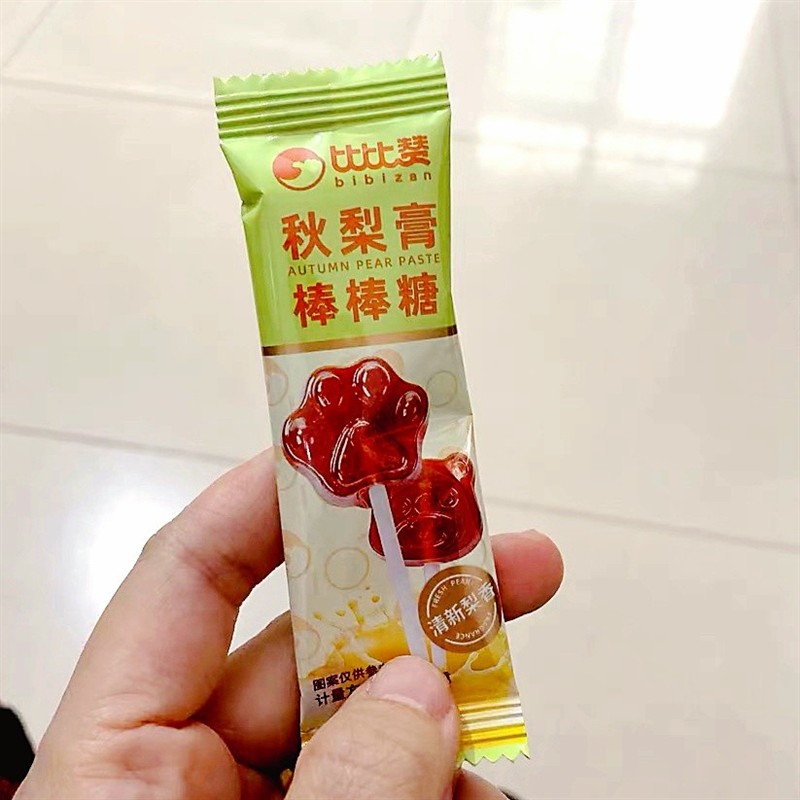 -比比赞秋梨膏棒棒糖果喜糖硬糖解馋爆款小零食休闲食品网红小吃
