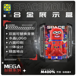 KGBOX用于POPMART泡泡玛特MOLLY乔恩伯格曼PUFF400%亚克力展示盒