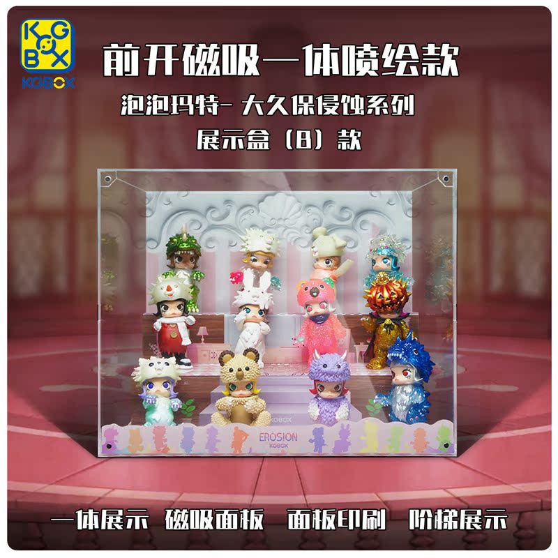 KGBOXpopmart泡泡玛特molly大久保侵蚀亚克力收纳展示盒收纳盒