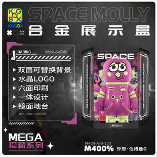 KGBOX POPMART泡泡玛特 MOLLY乔恩伯格曼DUMPS400%亚克力展示盒