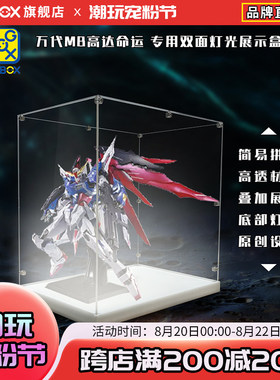 KGBOX万代METAL BUILD MB DESTINY再版命运高达光翼亚克力展示盒
