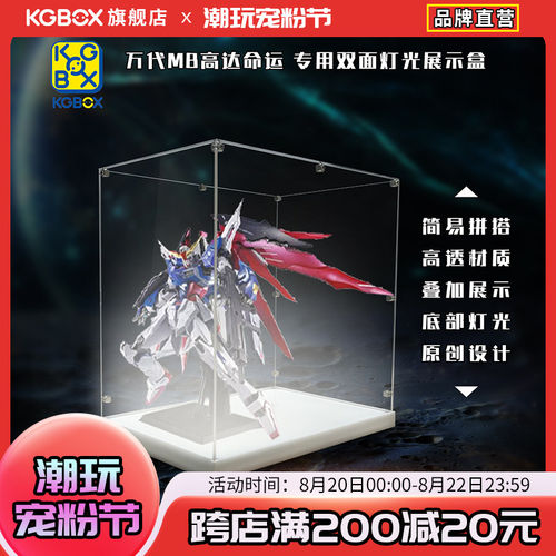 KGBOX万代METAL BUILD MB DESTINY再版命运高达光翼亚克力展示盒