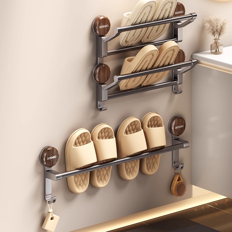 卫生间免打孔置物架鞋子收纳