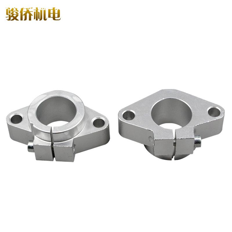 直线光轴导轨支撑固定座光杆滑杆菱形支架SHF81620253040卧式支架