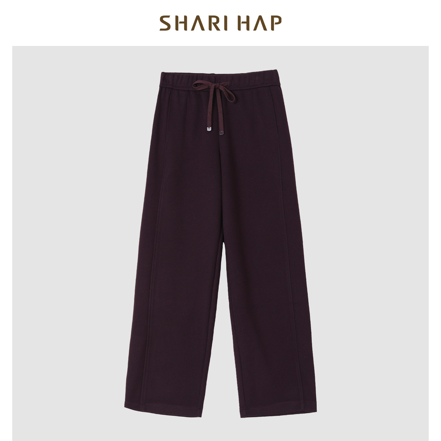 SHARI HAP松紧腰阔腿裤