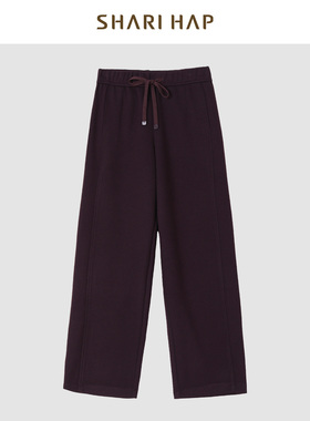 SHARI HAP松紧腰阔腿裤
