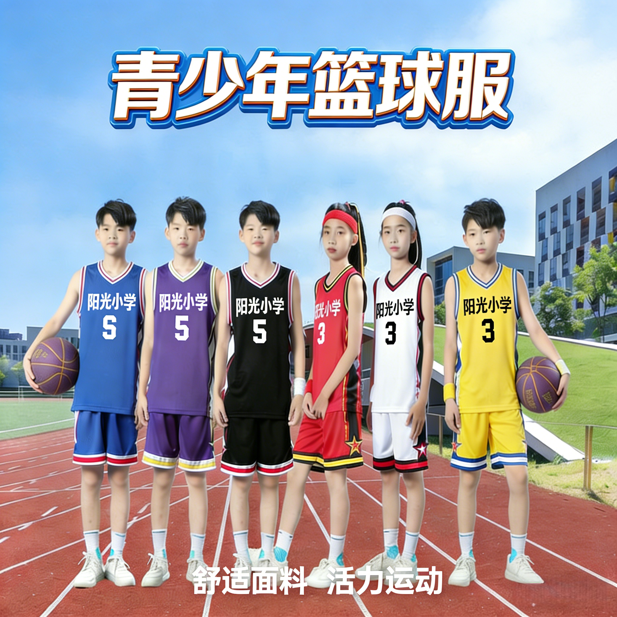 儿童篮球服套装定制男女童训练比赛运动队服中小学生背心球衣印字