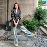 巨好看休闲灰色西装外套女春秋2025新款英伦风西服今年流行高级感，女装西装，2C211