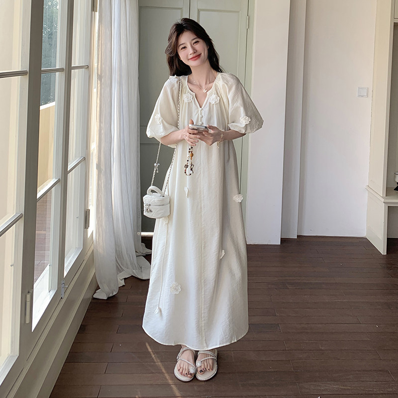 大货已出好数据立体花朵连衣裙+吊带两件套C211-852-P135控188,女装连衣裙,2C211
