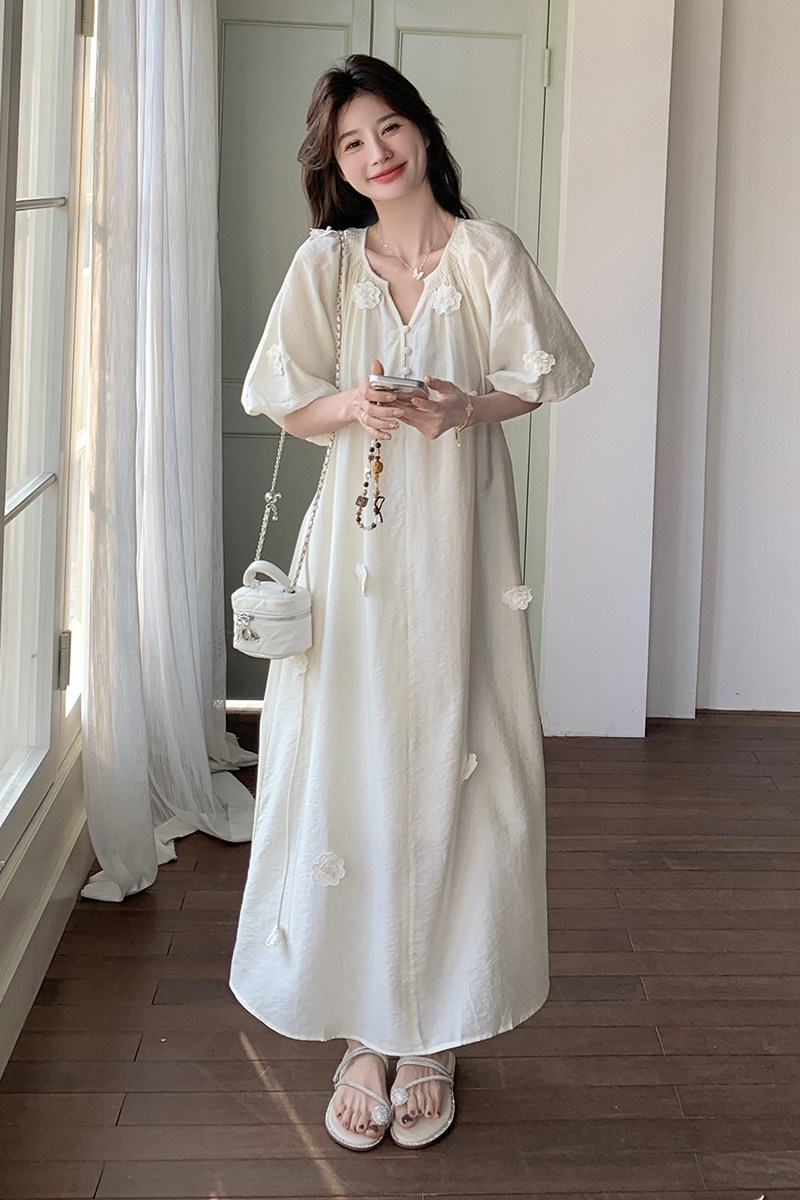 大货已出好数据立体花朵连衣裙+吊带两件套C211-852-P135控188,女装连衣裙,2C211