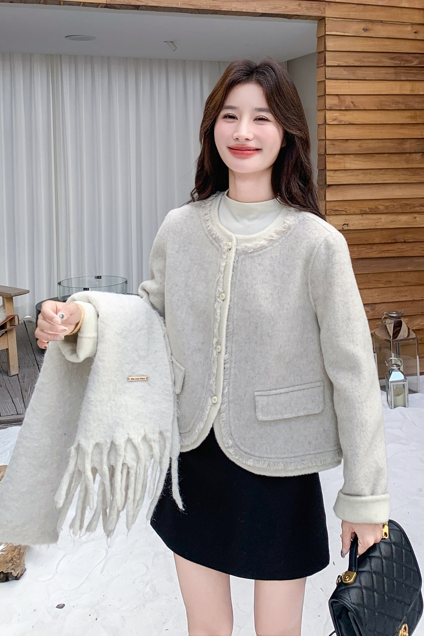 新品双面羊毛外套2C211-123-P220控318,女装毛呢外套,2C211