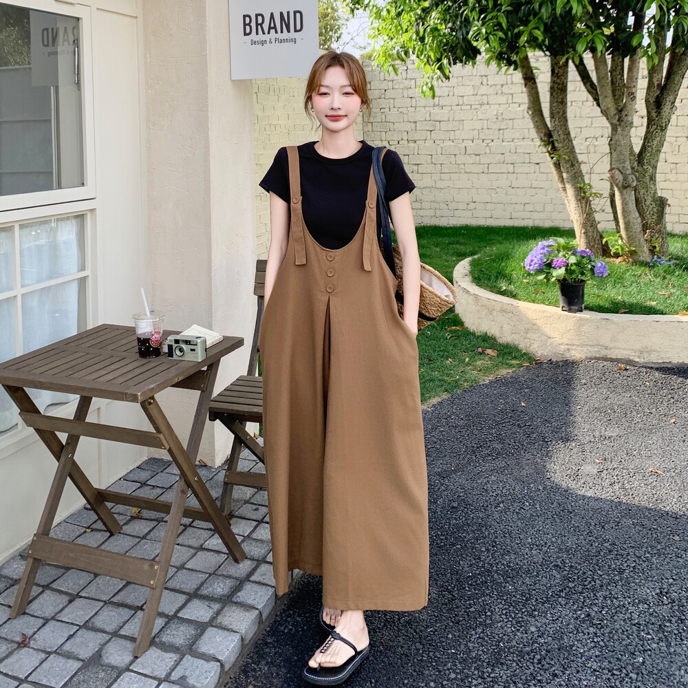 新品休闲背带裤C211-871单裤-P130控188T恤套装-P155控218,女装连体裤,2C211