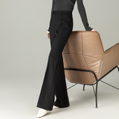 显瘦喇叭裤 月非雪四面弹超模神裤 修身 女秋冬新款 休闲中缝 微喇长裤