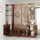 速发中式 饰置物博双架古面 入户屏风座屏客厅木质玄关隔断柜客厅装