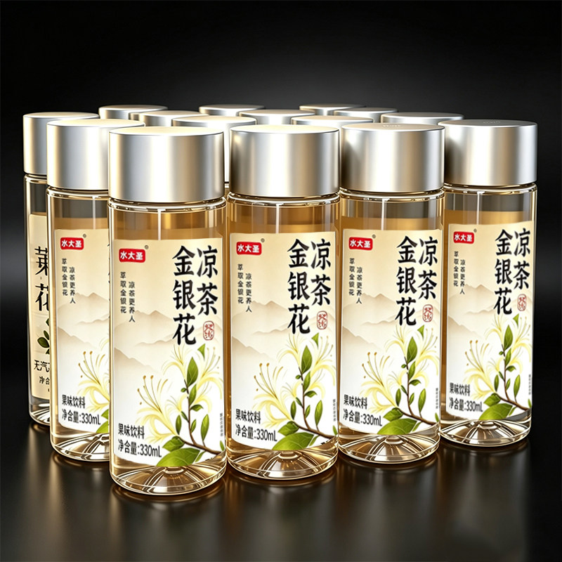 【买一送一】金银花凉茶饮料整箱24瓶*330ml夏日清爽解渴解腻茶饮