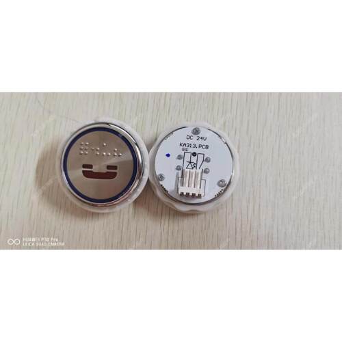 德奥电梯按钮KA313.PCB/KA313B.PCB圆形按钮 蓝光带盲文 原装现货