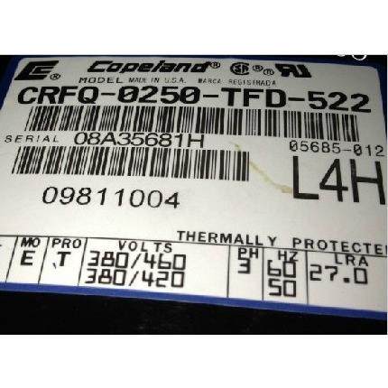 CRFQ-0250-TFD-522 CRGQ-0250-TFD-523全新原装谷轮活塞压缩机