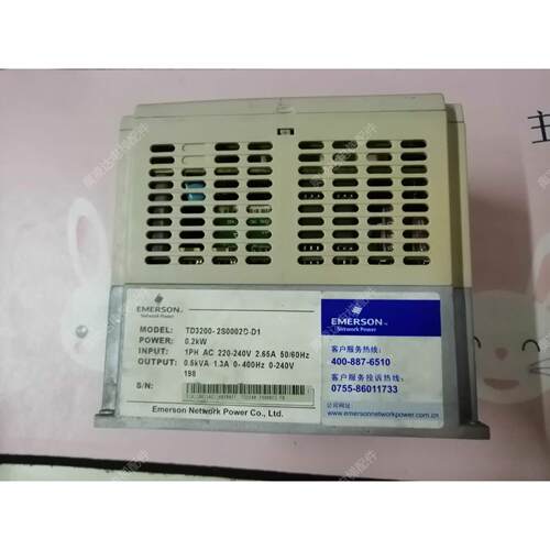 电梯配件 艾默生TD3200门机变频器 TD3200-2S0002D-D1 现货