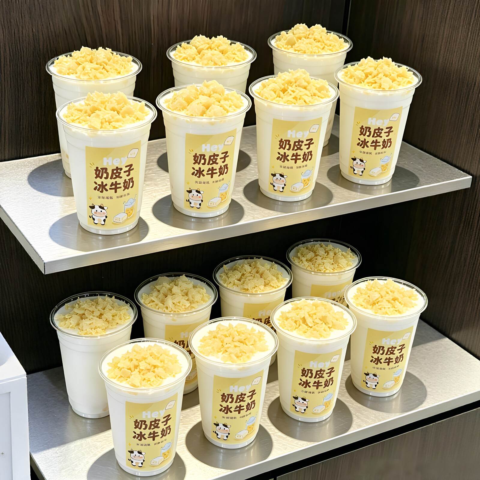 奶皮子冰牛奶杯子夏季冰沙杯一次性diy冰镇果茶杯外出便携打包杯