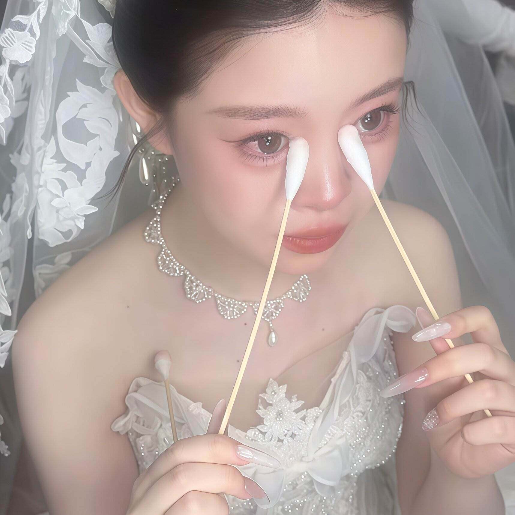 同款大棉签棒婚礼防妆花特大号20cm大棉棒医用无菌一次性消毒棉签