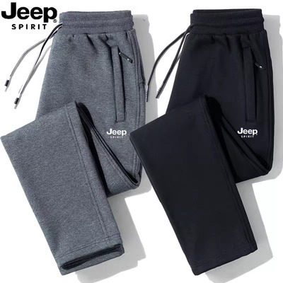 JEEP/吉普纯棉大码长运动休闲裤