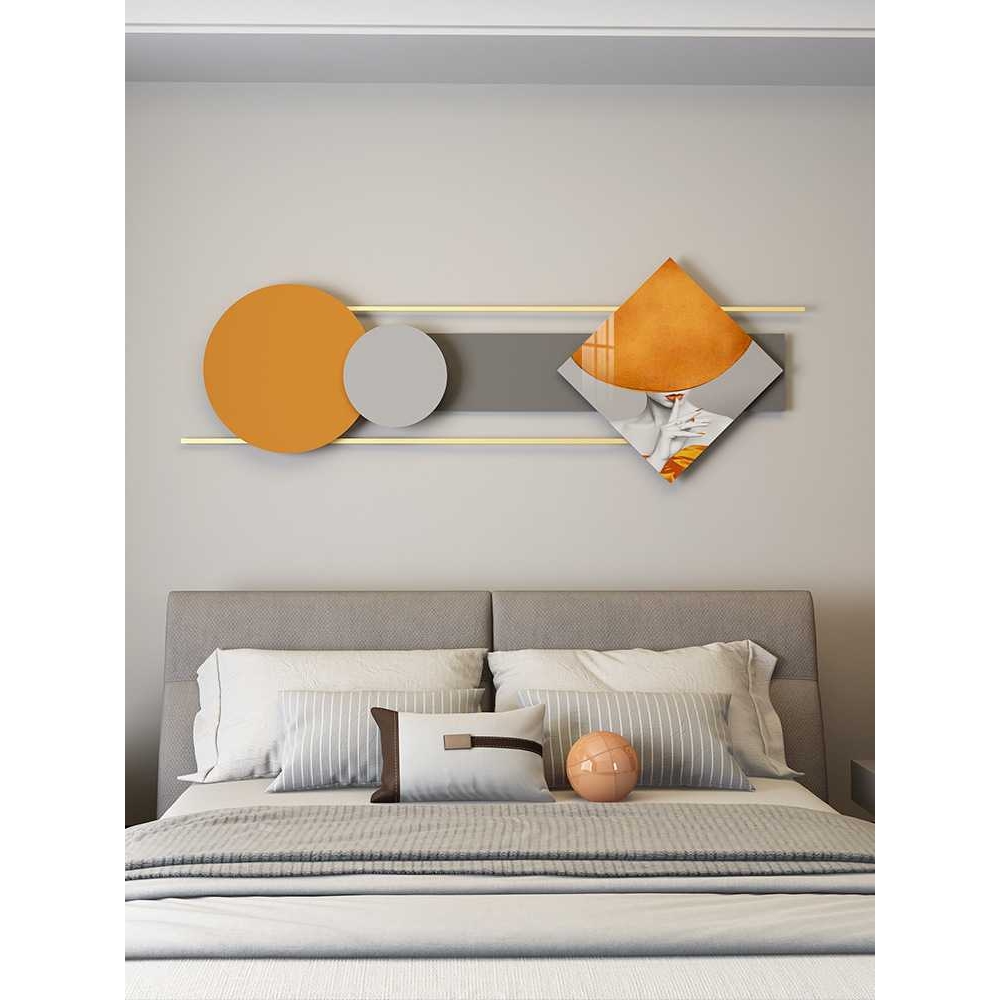 好货卧室床头壁挂立体组合饰品走廊画民宿酒吧公寓墙面装饰金属壁图片