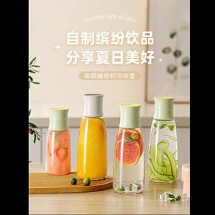 冷水壶家用食品级玻璃冷水壶带滤网冰箱冷萃壶大容量果茶冷泡壶杯