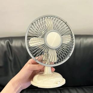 旋转风扇迷你小型家用桌面床头办公室超强散热静音学生宿舍 台式