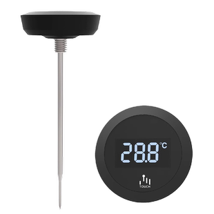 手冲咖啡温度计咖啡壶配件带螺纹盖电子数显温度计食品水温测温计