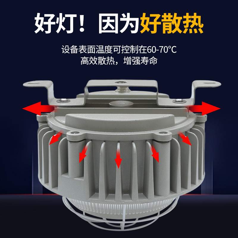 防爆三防灯LED防水防潮防尘灯平台车间铝型材防眩三防灯