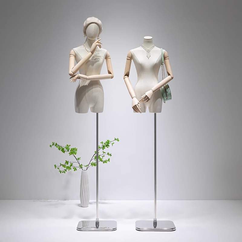 服装店韩版小胸锁骨模特道具女挂件手人台假人偶模特展示架全身