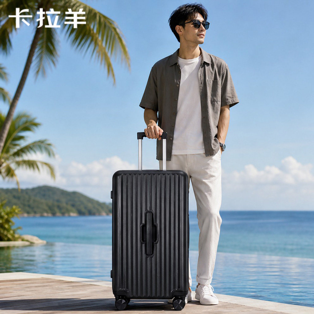 卡拉羊登机旅行箱男20寸免托运更超轻大容量加厚拉杆箱静音万向轮