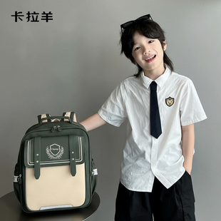 卡拉羊双肩包男童小学生儿童书包2026爆款防下坠减负大容量女背包