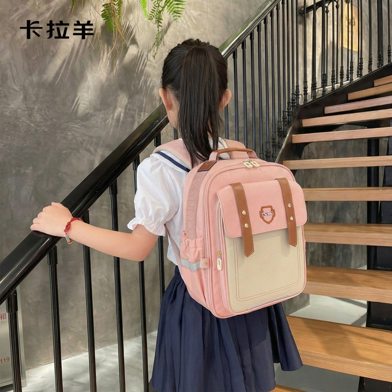 卡拉羊女童书包一到三年级护脊日常上课减负双肩包小众防水男背包,玩具/童车/益智/积木/模型,书包,淘宝优惠券,粉丝福利购,淘宝优惠卷