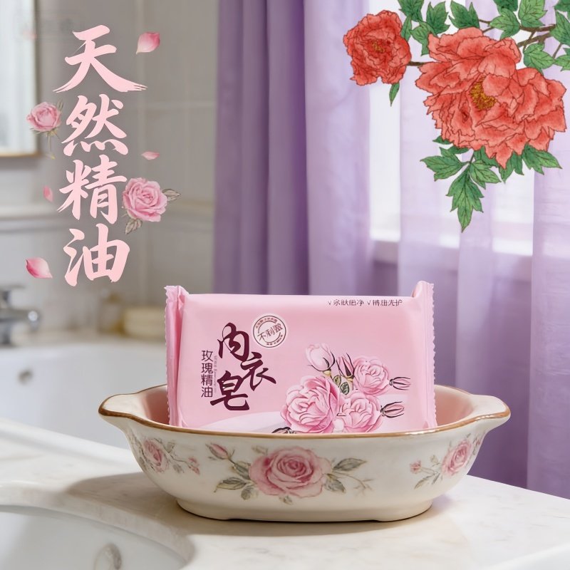 玫瑰精油皂内衣皂贴身衣物清洁皂70g玫瑰清香温和清洁贴身用品,洗护清洁剂/卫生巾/纸/香薰,香薰精油皂,淘宝优惠券,粉丝福利购,淘宝优惠卷