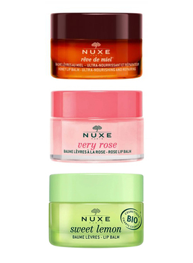 Nuxe欧树唇膜蜂蜜玫瑰青柠唇膜唇蜜15g