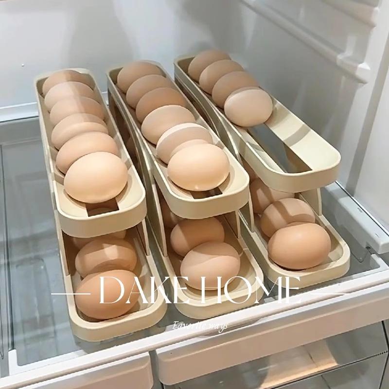 日式鸡蛋收纳盒冰箱用自动滚动鸡蛋专用整理神器食品级多功能厨房