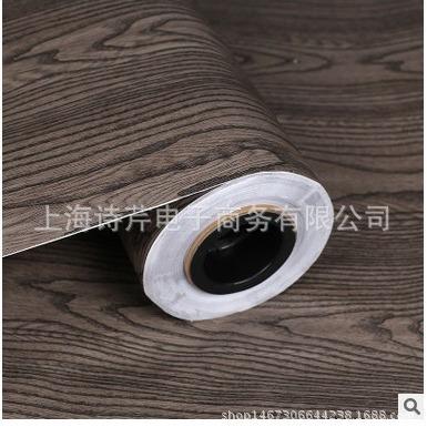 新品自3D仿立体纹木纹加厚柜子衣柜门橱柜粘墙贴壁纸家具翻新压贴