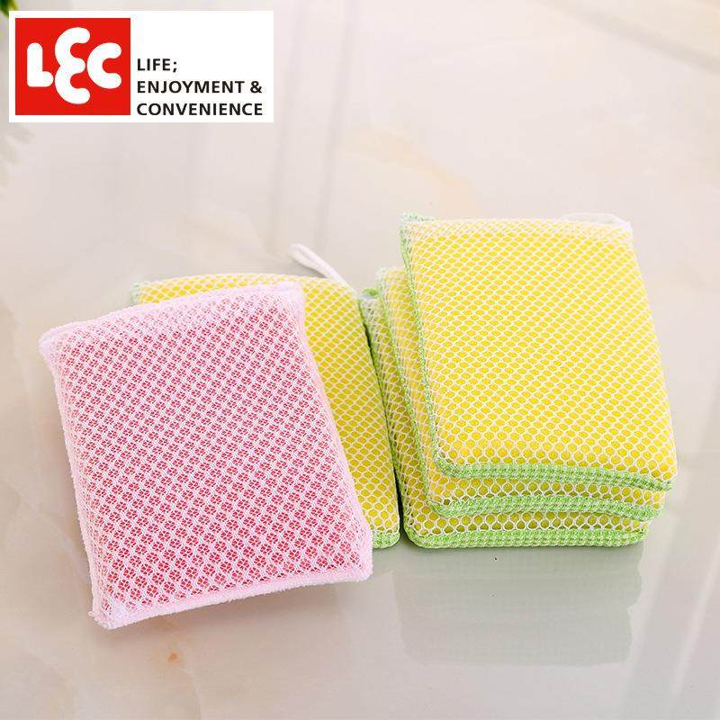 日本LEC海绵洗碗布厨房浴室去污去油不伤手百洁布清洁海绵擦