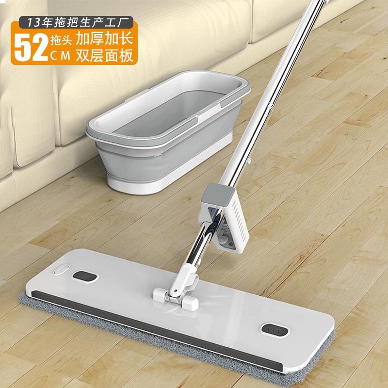 拖把家用一拖净大面积拖地带桶懒人免手洗吸水可拆换布n保洁专用