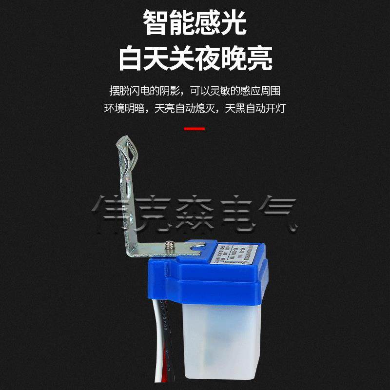自动路灯AS-10防水路灯控制器光控开关防雨感应开关220V24V12V