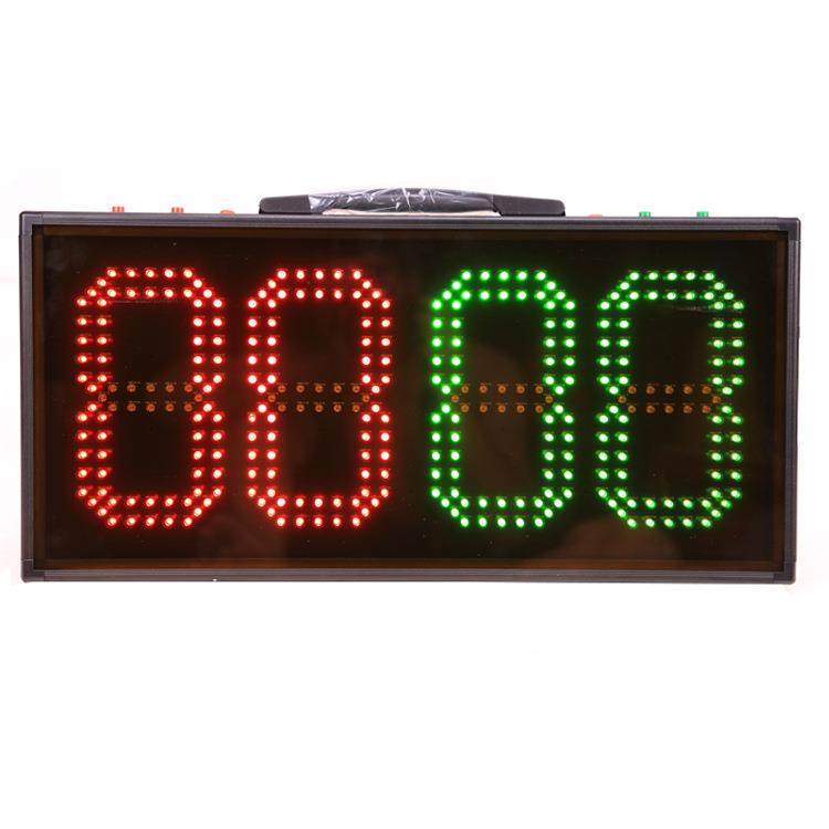 电子足球换人牌单面双面显示4位足球训练比赛器材LED大屏幕显示