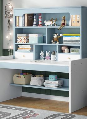 家达书桌亿书架一体桌桌家用台式13213213电脑简约卧桌子室小学生