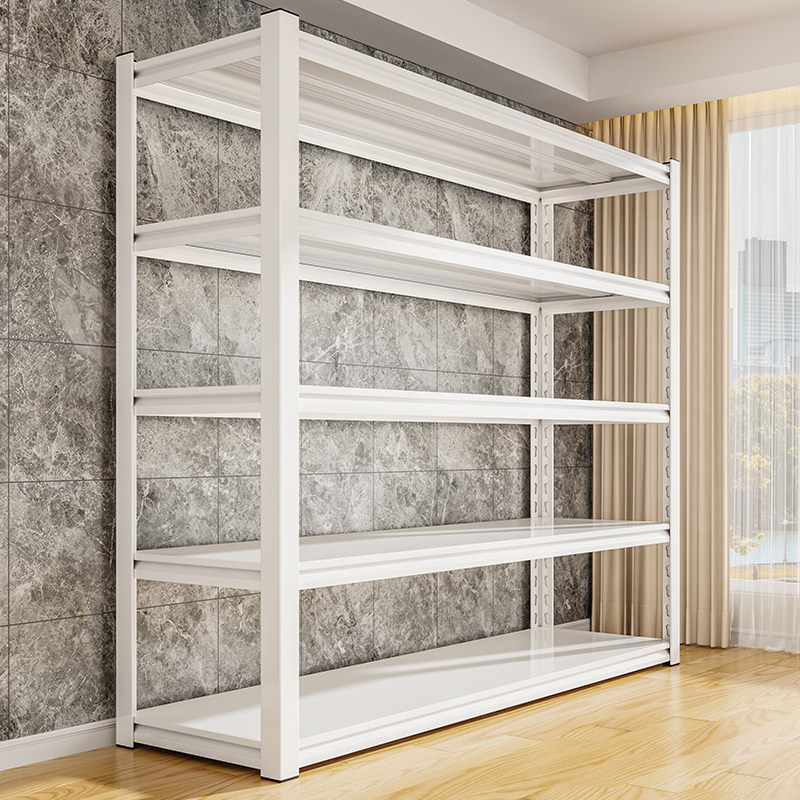 家用货架多层置物架落地商用超市厨房阳台储藏架杂物间钢制收纳架