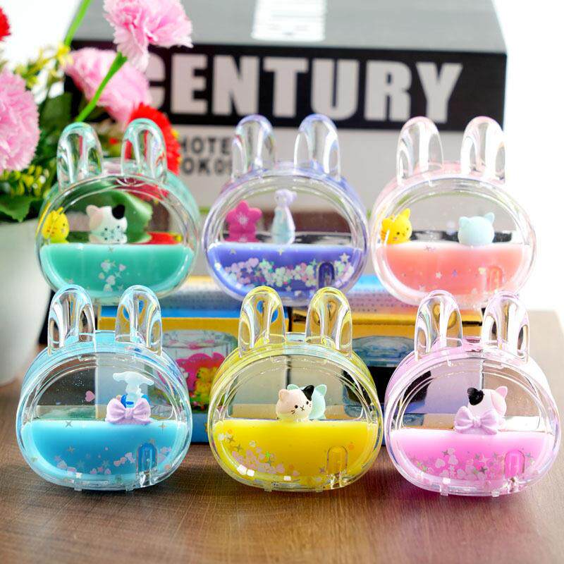 童玩具卡通漂浮沙漏件南儿瓜QNZ车创意油摆滴笔液体流沙玩具摆插