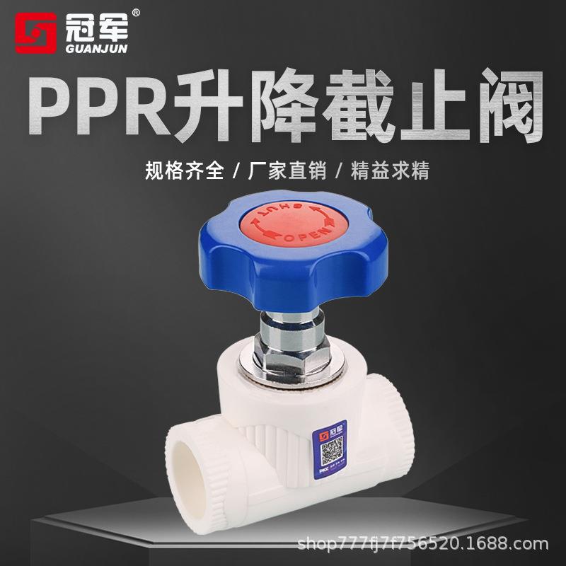 加厚精品20PPR水管阀门4分 6分升降式铜截止阀 PPR自来水管 配件