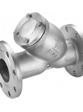 304不锈钢精铸法兰式Y型过滤器 GL41H 100目Flanged Y-strainer